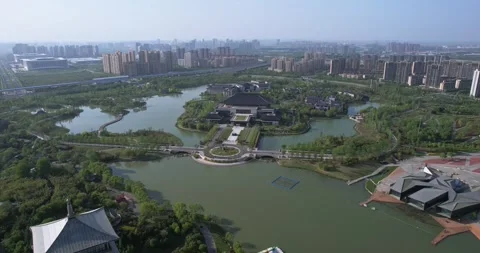 Xi'an city by night Stock Footage 243811828