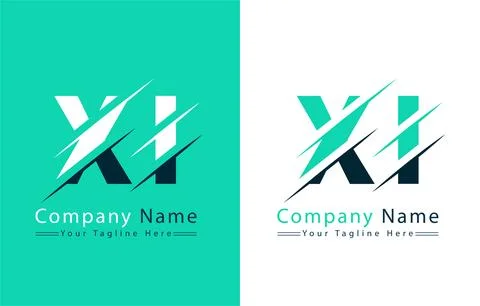 XI Letter Logo Vector Design Template Elements Illustrazione stock
