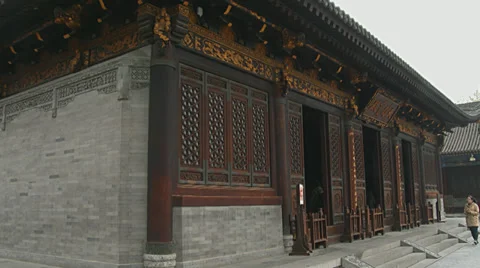 Xi'an Temple 2 - China Stock Footage 39742717