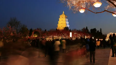 Xian city Stockbeeldmateriaal 104405868