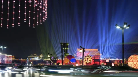 Xian city 库存影片 104406600