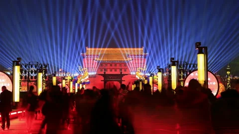 Xian city Stock Footage 104406886