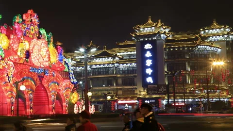 Xian city 库存影片 104407683