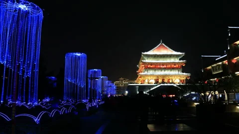 Xian city 库存影片 104407996