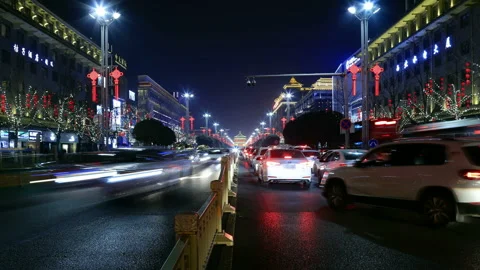 Xian city 库存影片 104408692