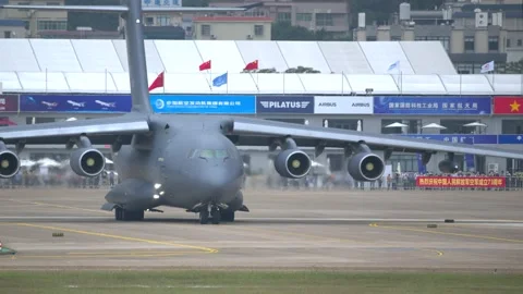 Xian YU-20 Aerial Refuelling Aircraft Stock Video Pond5