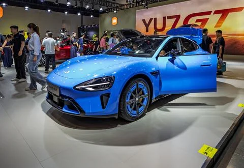 Xiaomi Auto Makes its Debut at the 23rd China Changchun Auto Expo 스톡 사진