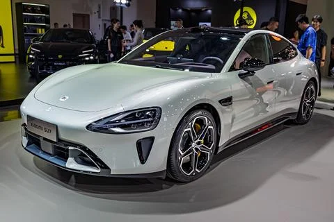Xiaomi Auto Makes its Debut at the 23rd China Changchun Auto Expo Fotos de archivo