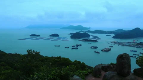 Xiapu beach time lapse Stock Footage 168105937