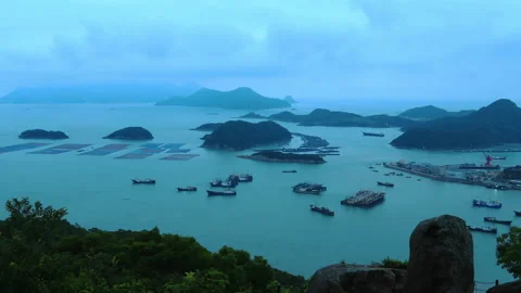 Xiapu beach time lapse Stock Footage 168106055