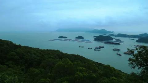 Xiapu beach time lapse Stock Footage 168106124