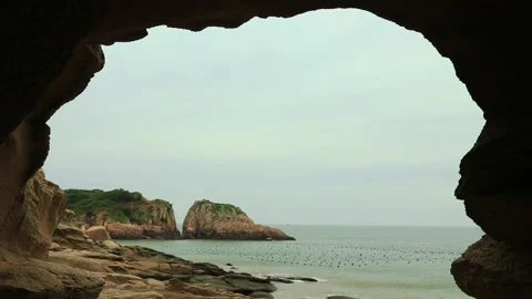 Xiawei island time lapse Stock Footage 168106845