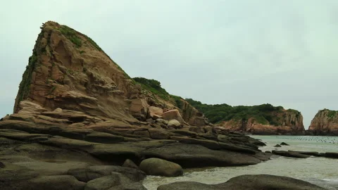 Xiawei island time lapse Stock Footage 168106920