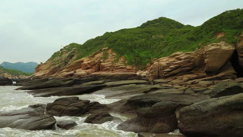 Xiawei island time lapse Stock Footage 168107140