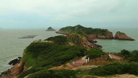 Xiawei island time lapse Video stock 168107244