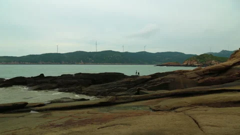 Xiawei island time lapse Stock Footage 168107245