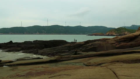 Xiawei island time lapse Video stock 168107348