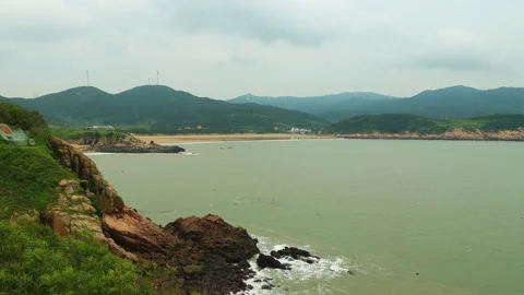 Xiawei island time lapse Stock Footage 168107691