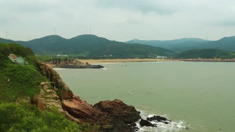 Xiawei island time lapse Stock Footage 168107783