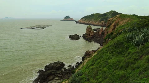Xiawei island time lapse Stock Footage 168107921