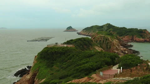Xiawei island time lapse Stock Footage 168108003