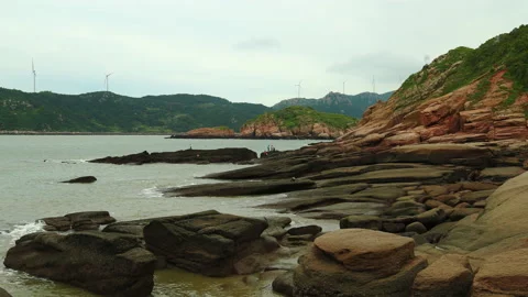 Xiawei island time lapse Stock Footage 168108717