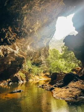 Xien Lap cave, Thakhek loop, Laos Foto stock