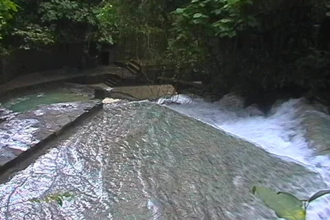 Xilitla Surealist Waterfall Stock Footage 615223