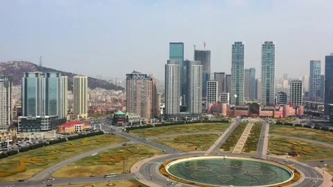 Xinghai square of Dalian, China Vidéo 152122533