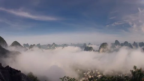 Xingping cloud war Stock Footage 88691240