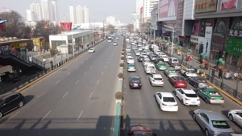Xining traffic Stock Footage 124941274