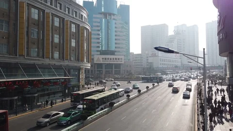 Xining traffic Stock Footage 124941474