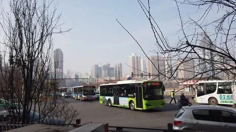 Xining traffic Stock Footage 124941608