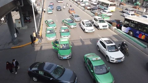 Xining traffic Stock Footage 124942182