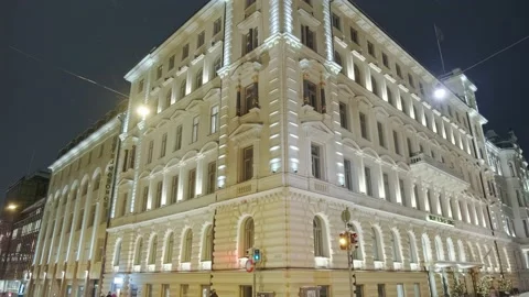 The XIX century Classical Architecture in Central Helsinki. Stock Footage 170458712