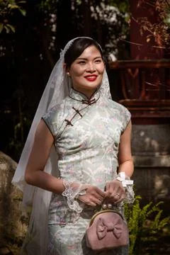 Xizhou. A bride.  Stock Photos
