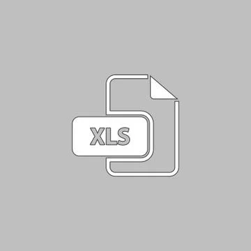 XLS computer symbol 스톡 일러스트