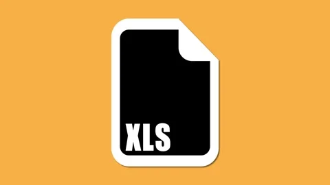 XLS File Icon Illustration Stock Footage 280777965