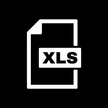 The XLS icon. File format symbol. Flat Illustrazione stock