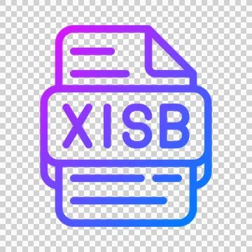 Xlsb document format file type icon. dynamic gradient icons. Stock Illustration