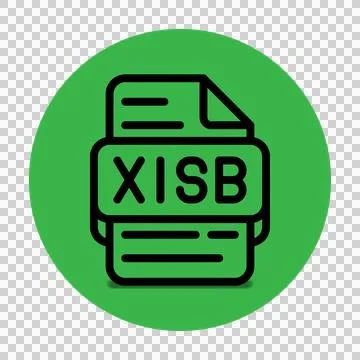 Xlsb file type icon. files and document format extension. with an outline s.. Illustrazione stock