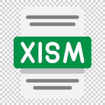 Xlsm creative spreadsheet flat icons for office. Stock Illustration