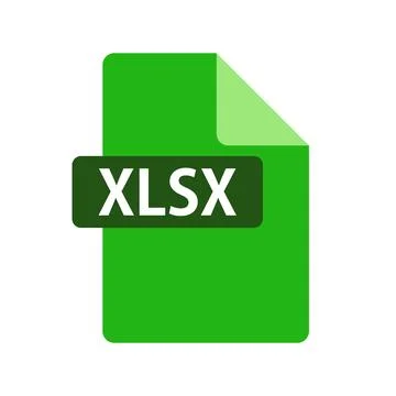 XLSX file icon. File format extensions icon. vector. 스톡 일러스트