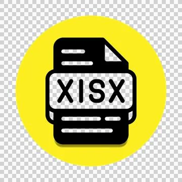 Xlsx file type database icon. document files and format extension symbol 스톡 일러스트