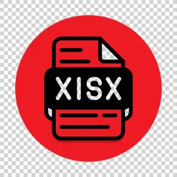 Xlsx file type icon. files or icons symbol format.  库存插图