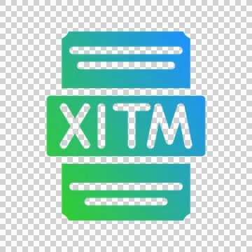 Xltm iconic design with gradient color effects for spreadsheet files イラスト素材