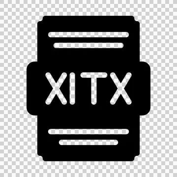 Xltx file icon solid style. Spreadsheet file type, extension, format icons.  库存插图