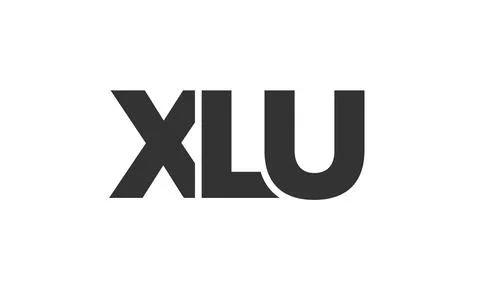 XLU logo design template with strong and modern bold text. Initial based ve.. Stock Illustration