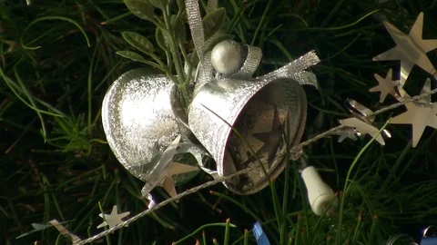 Xmas bell ornaments Stock Footage 90218435