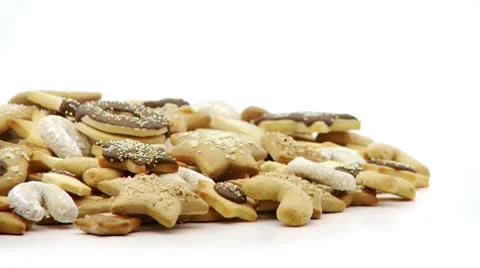 Xmas biscuits loop Stock Footage 8971622